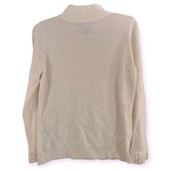 Seventh Avenue Turtleneck Sweater with Pearl Accents Size L‎ - Picture 3 of 3